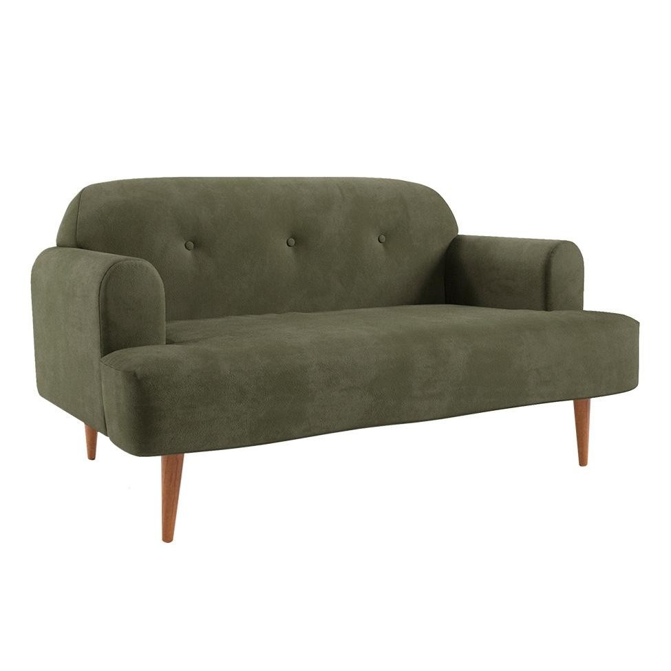 Sofá 2 Lugares Kiev: Conforto e Estilo em Verde!
