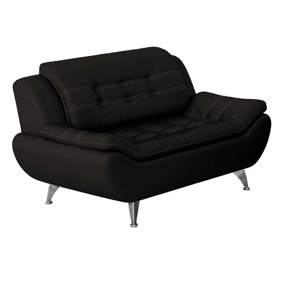Sofá 2 Lugares New Passion Preto: Conforto e Estilo