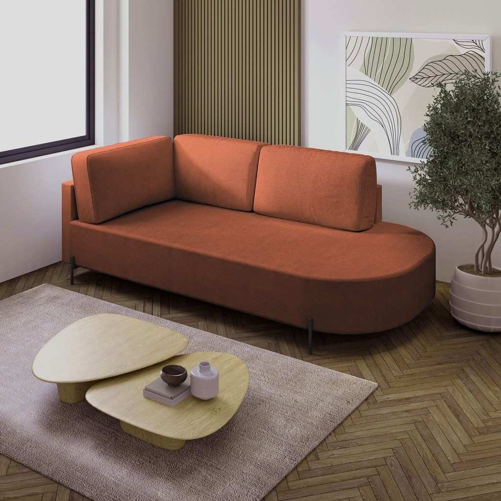 Sofá 2 Lugares Orgânico: Conforto e Estilo