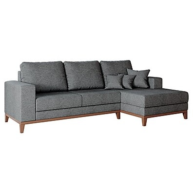 Sofá 3 Lugares Linho Cinza: Conforto e Estilo