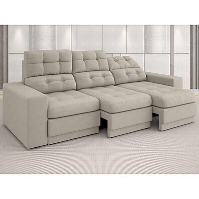 Sofá 3 Lugares Net Jobim: Conforto e Elegância em Cada Detalhe