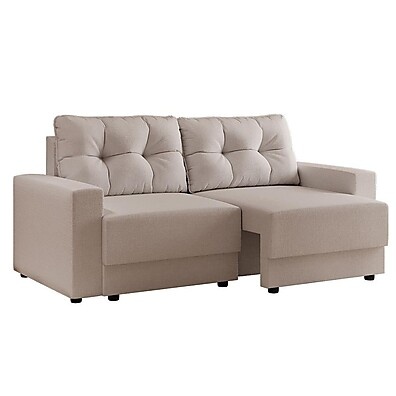 Sofá 3 Lugares Retrátil Lubeck: Conforto em Linho Cru