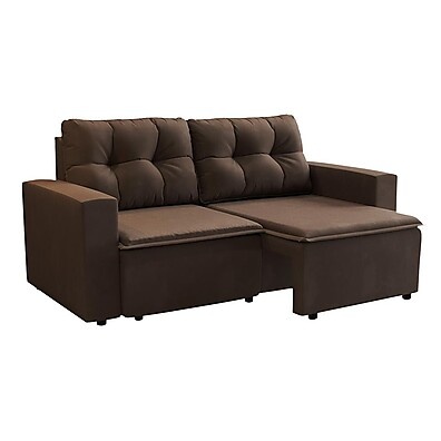 Sofá 3 Lugares Retrátil Suede: Conforto e Estilo