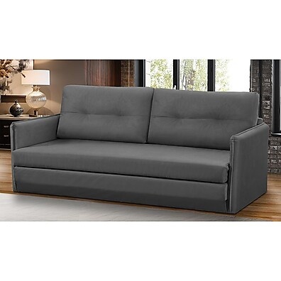 Sofá Cama 2 Lugares Suede: Conforto e Praticidade!