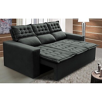 Sofá Cama 3 Lugares inBox Slim: Conforto e Praticidade!