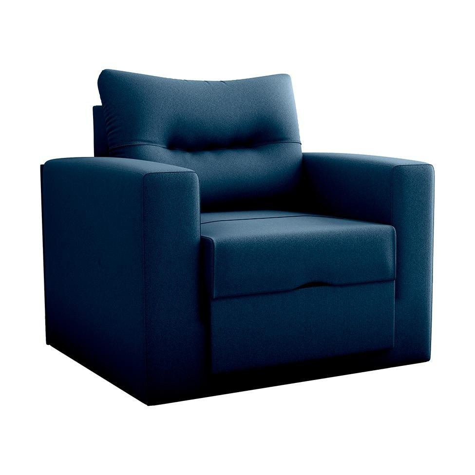 Sofá-Cama Solteiro Azul: Conforto e Praticidade!