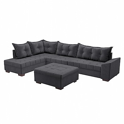 Sofá de Canto Itapema: Conforto e Estilo em Veludo!