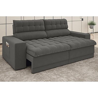 Sofá Omega 2m Retrátil e Reclinável: Conforto Premium
