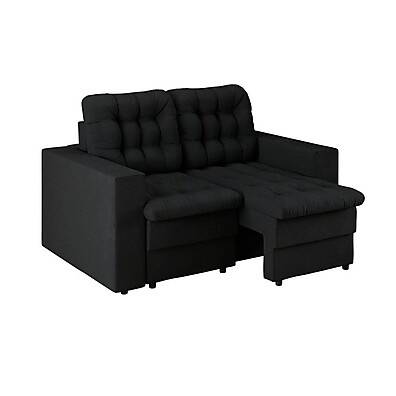 Sofá Retrátil 2 Lugares Lubeck: Conforto em Suede!
