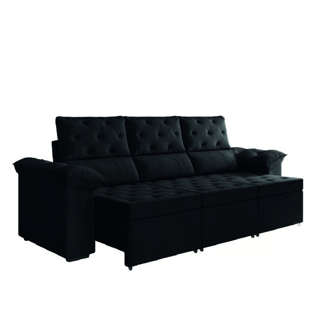 Sofá Retrátil 3 Lugares York: Conforto e Estilo!