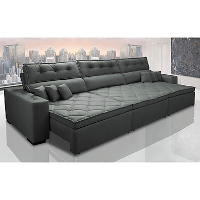 Sofá Retrátil Austin 3,52m: Conforto Premium!