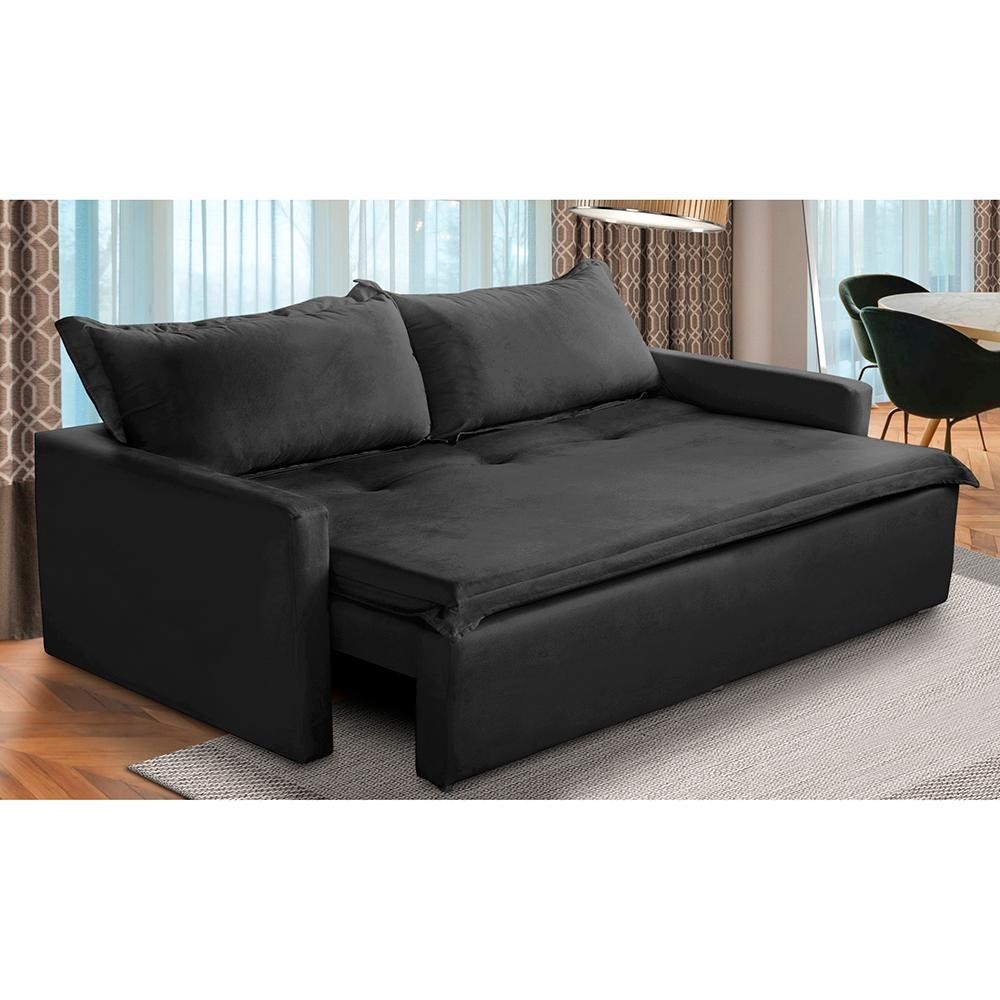 Sofá Retrátil e Reclinável 1,85m Kiara Suede