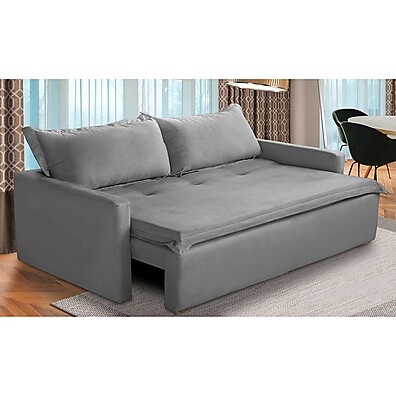 Sofá Retrátil e Reclinável 2m: Conforto Suede!