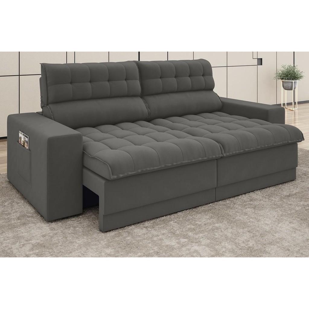 Sofá Retrátil e Reclinável Omega 2m: Conforto Premium