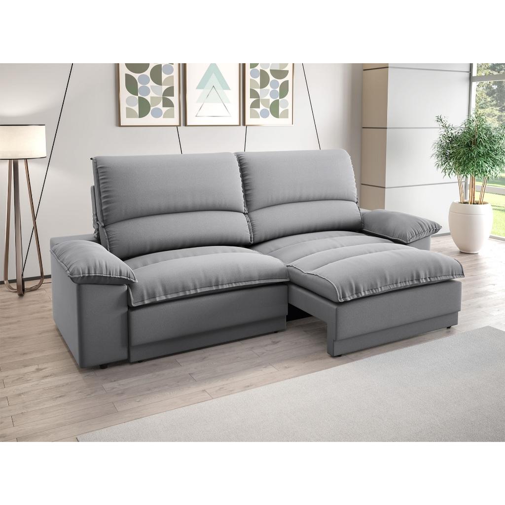Sofá Retrátil e Reclinável Plaza 2m - Conforto e Estilo