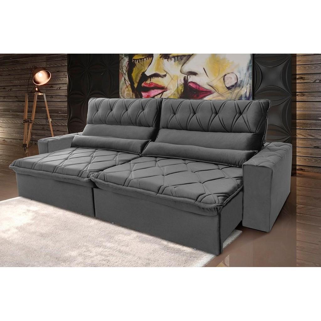 Sofá Retrátil França 3m: Conforto e Estilo!