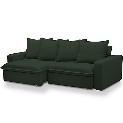 Sofá Retrátil Reclinável Living 235cm Vêneto Verde - Lyam Decor