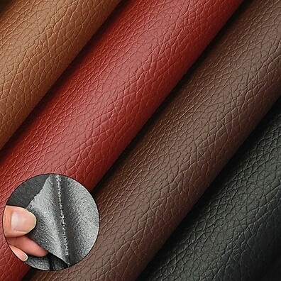 Adesivo de Couro 50x150cm Marrom Escuro | Reparo Rápido para Sofás