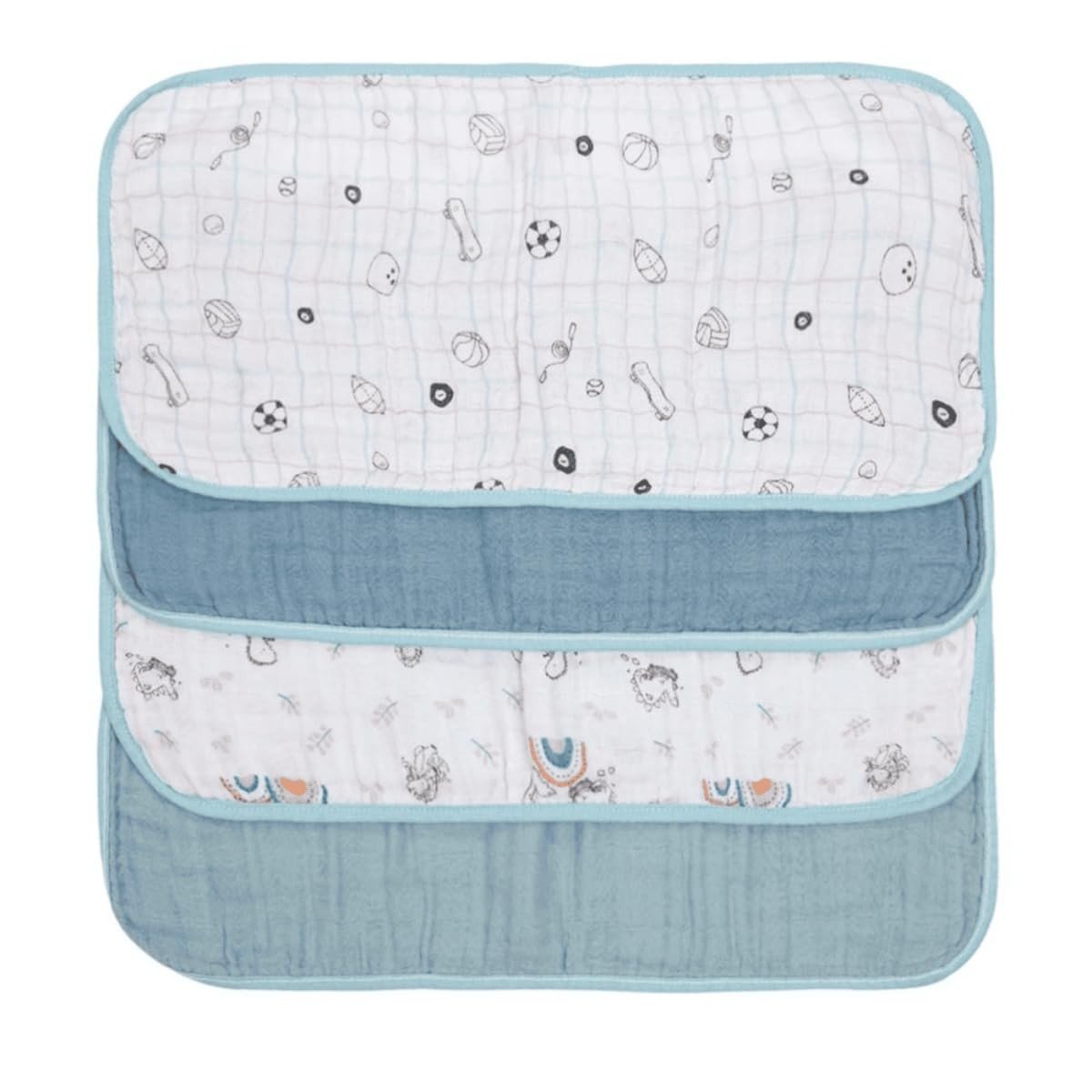 Paninho de Ombro Soft Premium Papi Baby 50cm x 22cm – 4 Unidades | 100% Algodão Macio