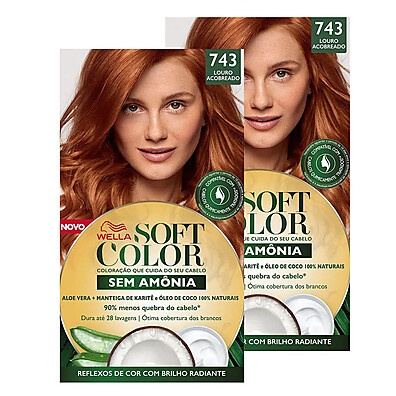 Soft Color Louro Acobreado: Tinta Sem Amônia