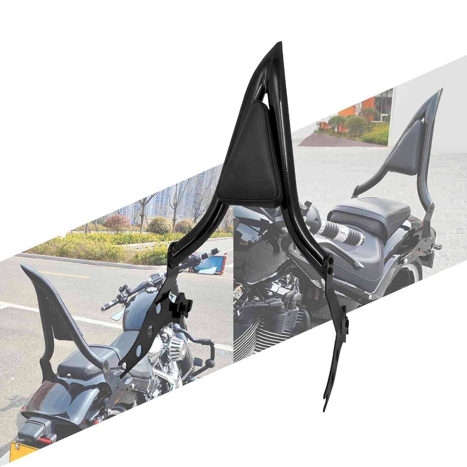 Sissy Bar Encosto Passageiro Harley Softail Fat Boy/Breakout 57cm Preto - Conforto e Estilo
