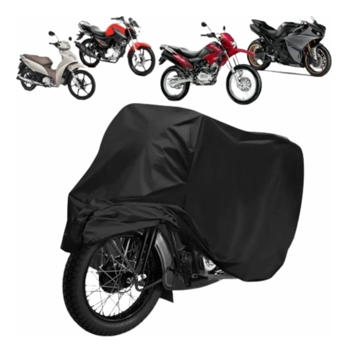 Capa Protetora Impermeável para Moto: Proteção Total contra Sol e Chuva (Tamanho M)