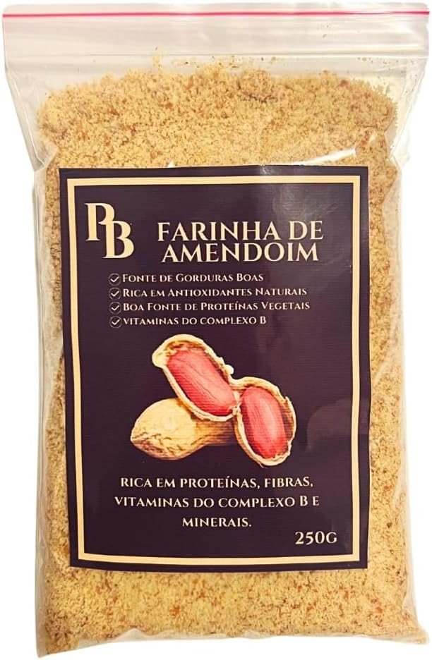 Farinha de Amendoim Solarizada 250g | 100% Natural, Rica em Cálcio e Proteínas | Super Soltinha Ozonoil