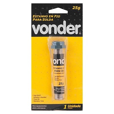 Solda Estanho 1mm Vonder: Ideal para Eletrônicos