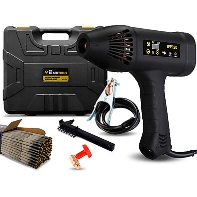 Solda Inversora 120A The Black Tools: Portátil e Completa