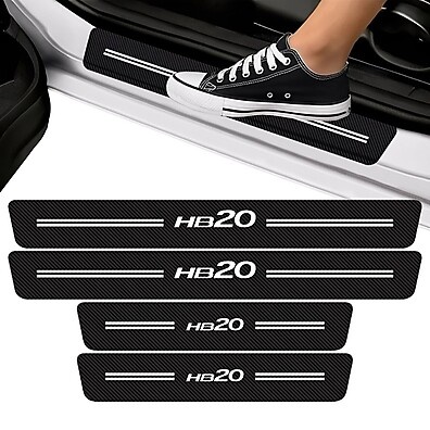 Soleira HB20 Fibra de Carbono: Proteção e Estilo para seu Carro
