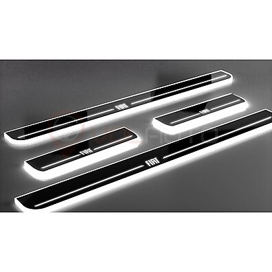 Soleira LED Black Fiat Toro 2016-2022: Iluminação Estilo