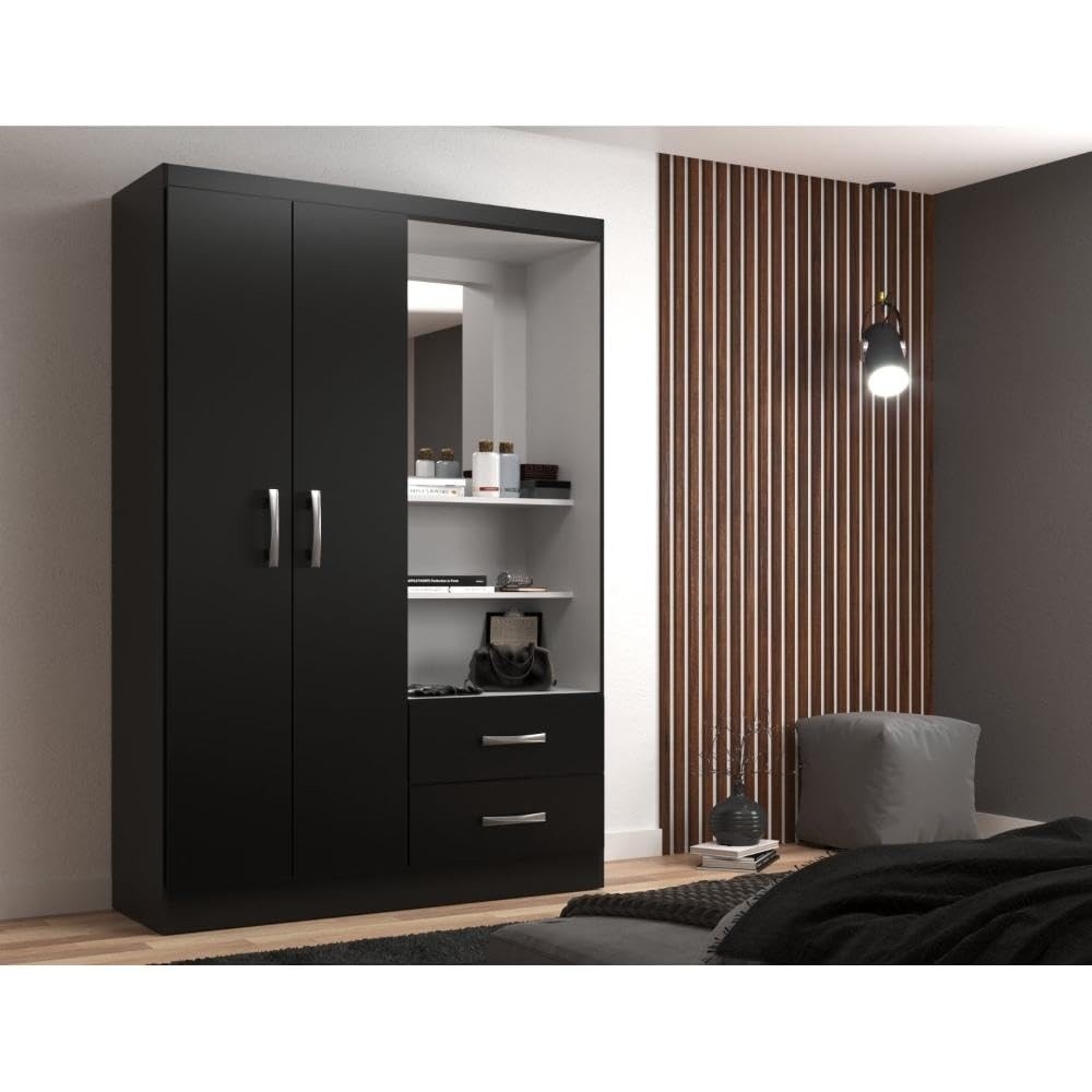 Guarda-Roupa Solteiro 2 Portas e 2 Gavetas Capelinha Evidencia – Organize seu Espaço com Estilo
