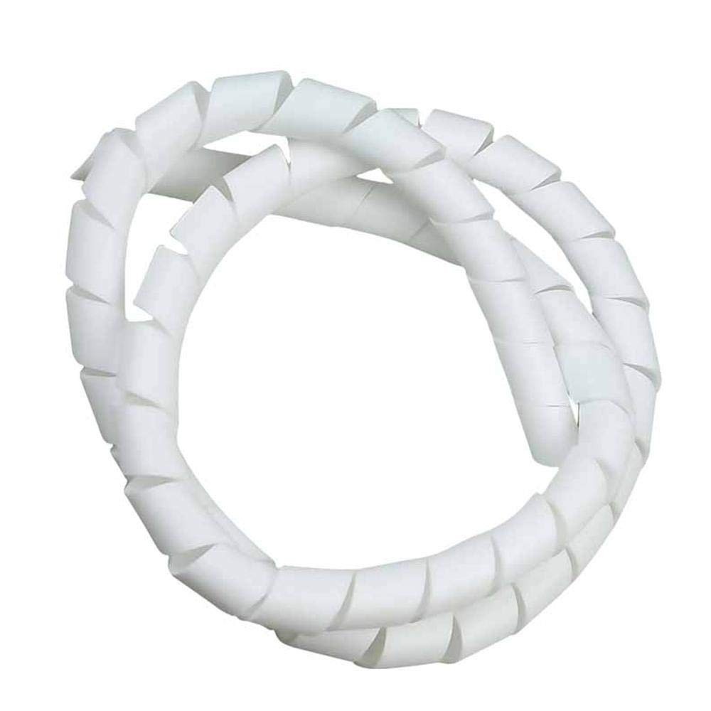 Force Line - Organizador de Cabos Espiral Branco | Solução Inteligente para Fios e Cabos