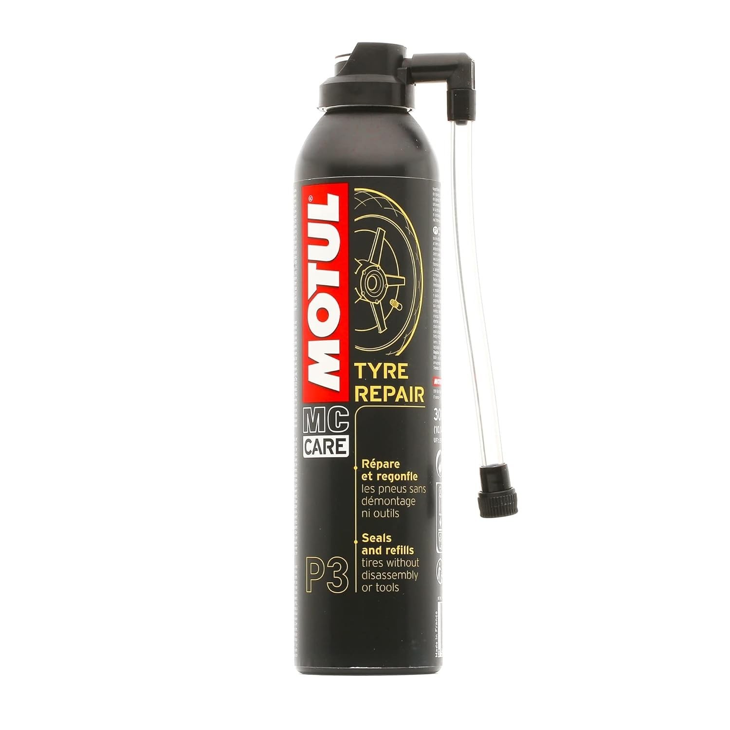 Reparador de Pneus Motul MC Care P3 Tyre Repair 300ml: Solução Rápida para Emergências