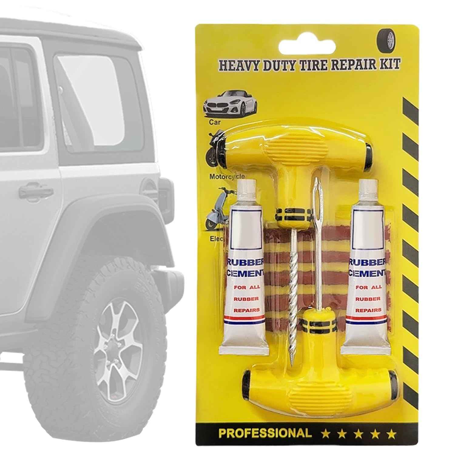 Kit Reparo Pneu Carro Moto Bohany: Solução Rápida e Confiável para Furos