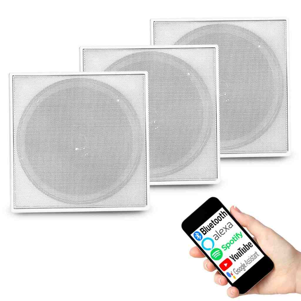 Som Ambiente Impecável: Amplificador Bluetooth + 3 Arandelas 70W