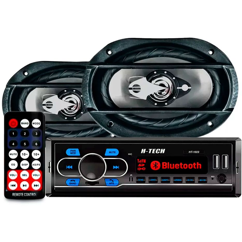 Som Automotivo Bluetooth: Kit Completo 2x6x9