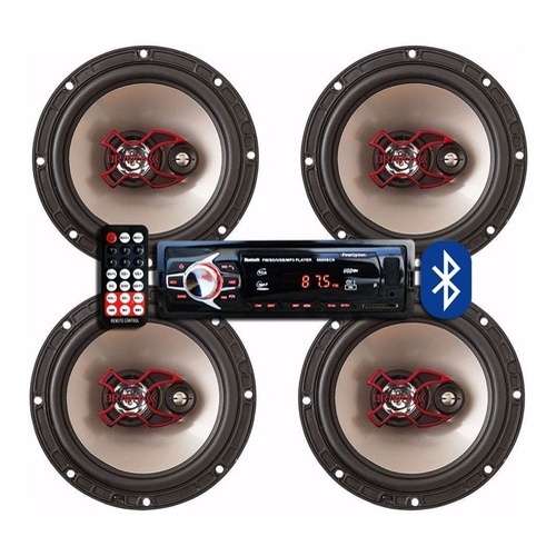 Som Automotivo Completo: Kit Bluetooth + 4 Bravox 200W