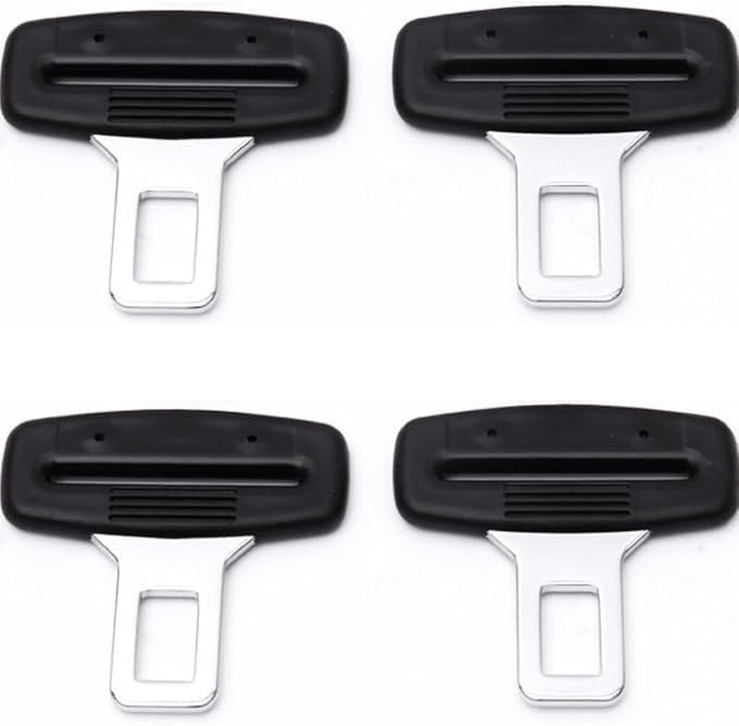 Kit 4 Fivela Cinto Segurança Anti Som Trava Alarme Universal Fiat Honda Ford Chevrolet VW BYD