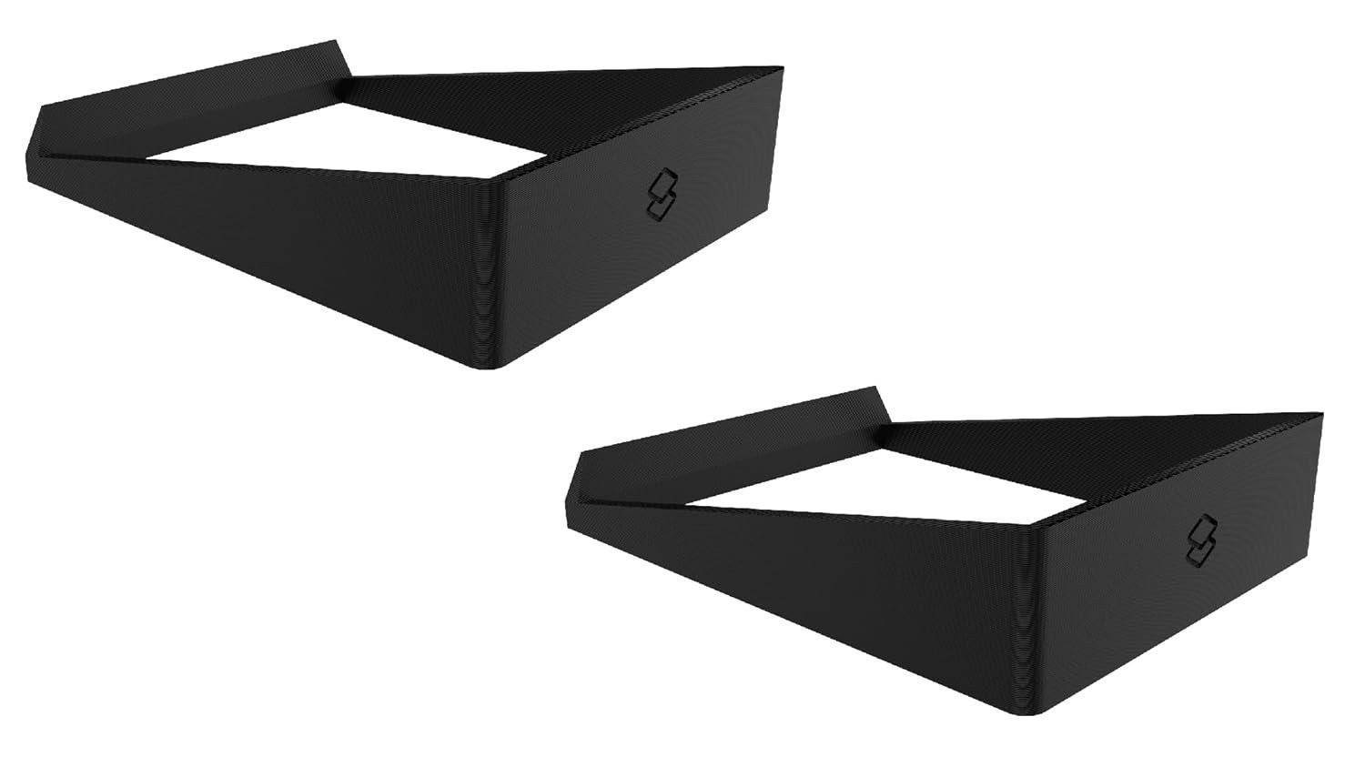 2x Suportes Inclinados para Edifier R1280T - Preto | Eleve Seu Som!