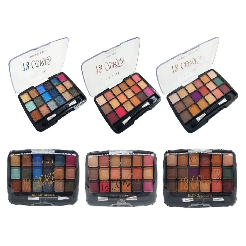 Sombra Matte Vivai 18 Cores: Seu Look Perfeito!