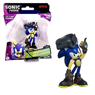 Sonic Pirata 6,5cm: Ação e Aventura!