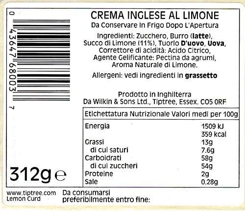 Geleia Tiptree Lemon Curd Wilkin & Sons 312g