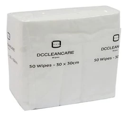 Pano Sontara Clean Care 40g 30x30cm Branco - Pacote com 50 Unidades para Limpeza Profissional