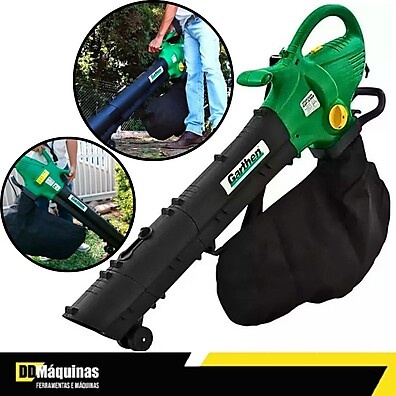 Soprador e Aspirador de Folhas 3000W Garthen: Limpeza Fácil!