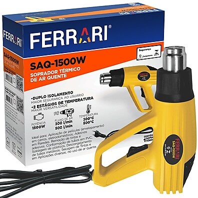 Soprador Térmico Ferrari 1500W: Versatilidade e Potência