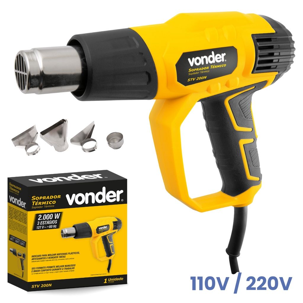 Soprador Térmico Vonder STV200N: Potência e Versatilidade