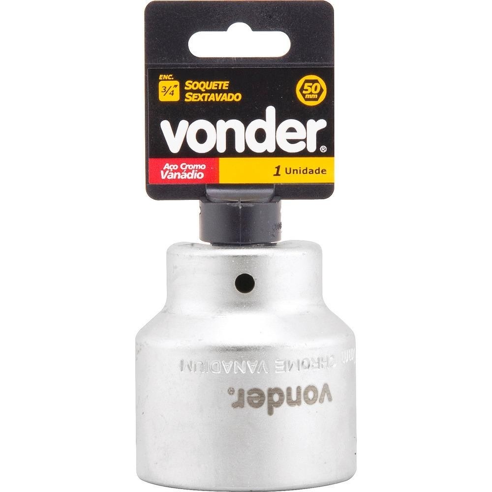 Soquete 38mm 3/4": Potência e Durabilidade Vonder