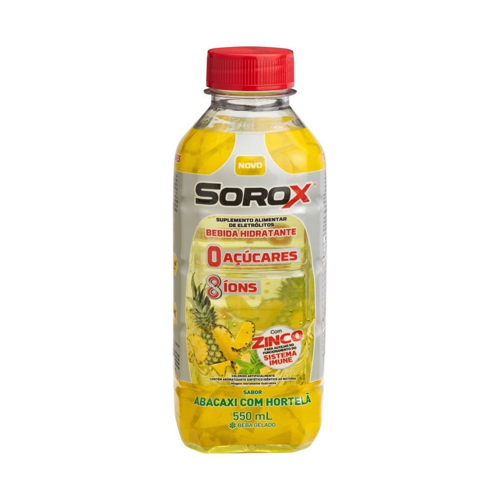 Sorox: Hidratação Refrescante com Abacaxi e Hortelã