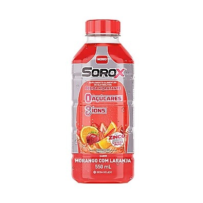 Sorox Morango e Laranja 550mL: Hidratação Turbinada!